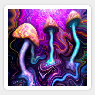 Trippy Shrooms Sticker